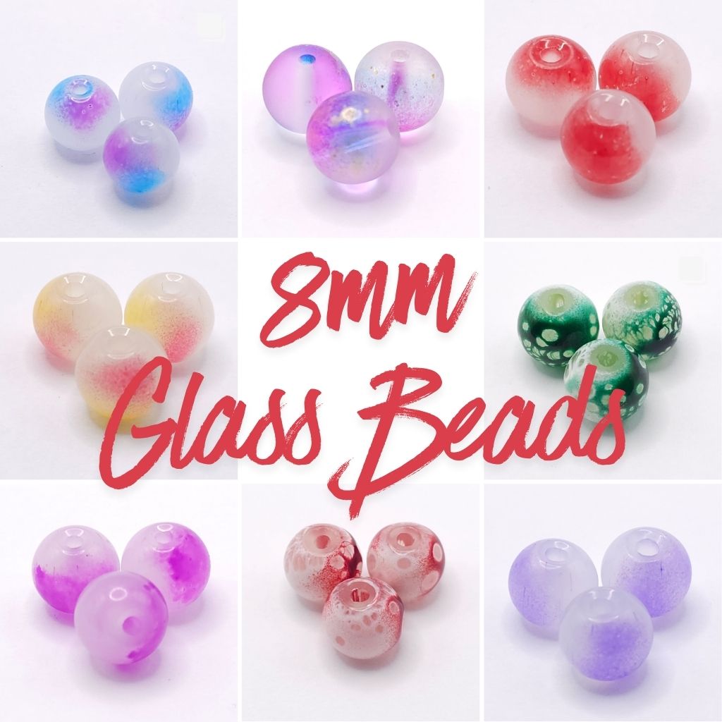 B: 8mm Glass Beads Collection