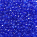 Royal Blue Faceted Crystal Glass Rondelle Beads