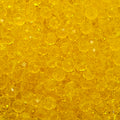 Orange Faceted Crystal Glass Rondelle Beads