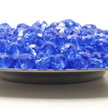 Light Sky Blue Faceted Crystal Glass Rondelle Beads