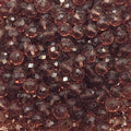 Pale Violet Faceted Crystal Glass Rondelle Beads