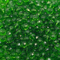 Lime Faceted Crystal Glass Rondelle Beads