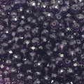 Medium Purple Faceted Crystal Glass Rondelle Beads