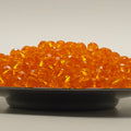 Dark Orange Faceted Crystal Glass Rondelle Beads