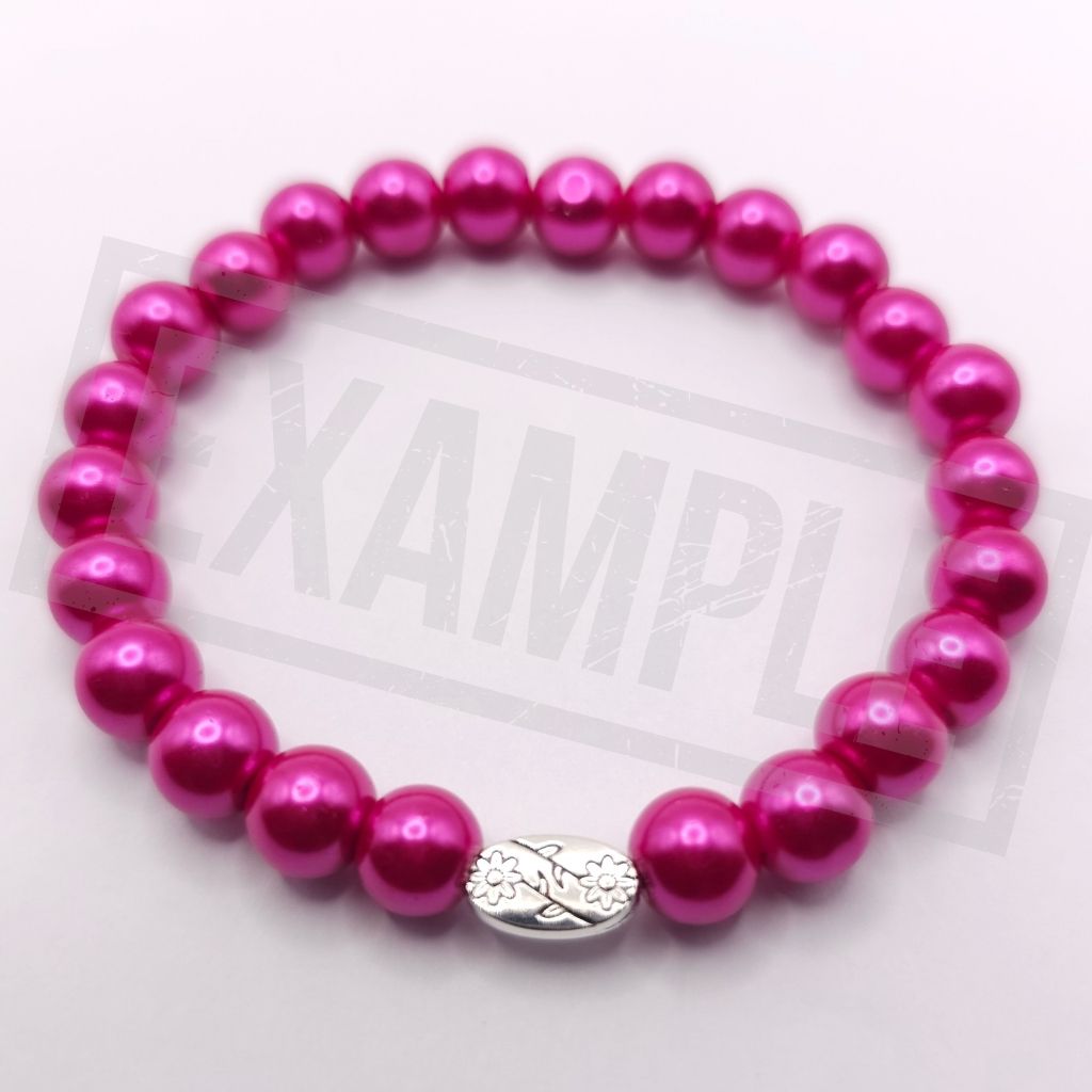 Camellia – Pearlised Gloss Glass Beads (8mm, Pack of 100)