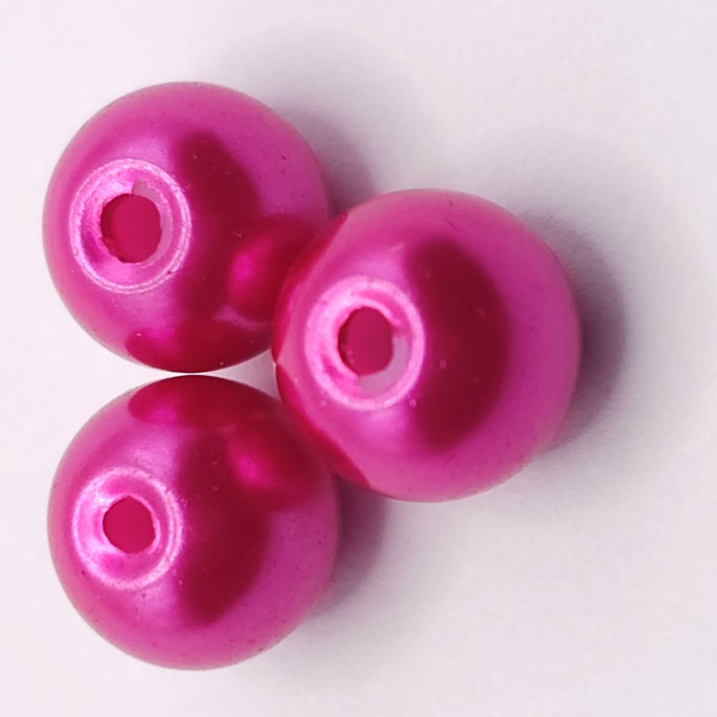 Camellia – Pearlised Gloss Glass Beads (8mm, Pack of 100)