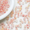 Cardamon Yellow glossy gradient beads with a warm shine. Bright and perfect for cheerful handmade jewellery.