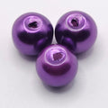 Dark Orchid – Pearlised Gloss Glass Beads (8mm, Pack of 100)