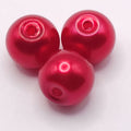 Fire Brick – Pearlised Gloss Glass Beads (8mm, Pack of 100)