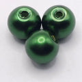 Green – Pearlised Gloss Glass Beads (8mm, Pack of 100)
