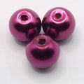 Medium Violet – Pearlised Gloss Glass Beads (8mm, Pack of 100)