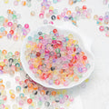 Mixed frosted glass beads with a matte finish. Colourful, modern and perfect for creative handmade jewellery.