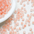 Orange‑Yellow gradient glossy beads with a bright shine. Energetic and perfect for colourful handmade jewellery.