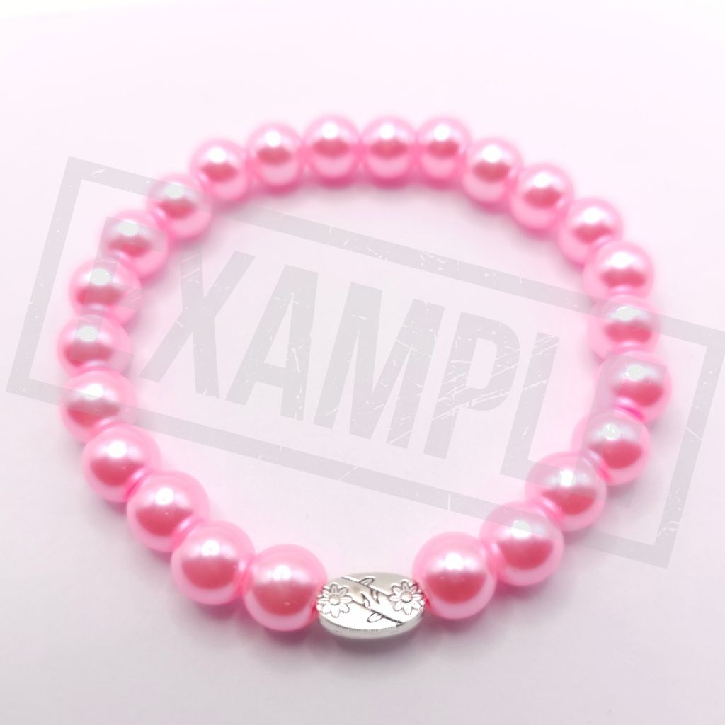 Pink – Pearlised Gloss Glass Beads (8mm, Pack of 100)