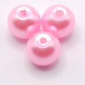 Pink – Pearlised Gloss Glass Beads (8mm, Pack of 100)