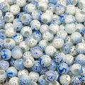 8mm Royal Blue Premium Painted Glossy Glass Beads